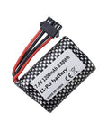 Two Pack 7.4V 1200mAh Lithium Ion Battery With USB Charging Cable For R206 R208 R308 TX122 TX123 H106 2008 V003 RC Remote Control Ship Battery High Capacity Ultra Safe And Long Lasting With SM5P Plug
