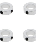 Heavy Duty 4 Pack Bore 3/4 Inch Solid Steel Shaft Collars With Locking Clamps Fixed Limit Ring And Stop Screws
