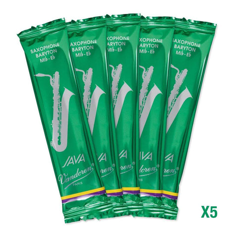 Vandoren Java Bari Sax Reeds Strength 3 Box Of 5 For Jazz And Pop Players Flexible With Bright Response Flow Pack