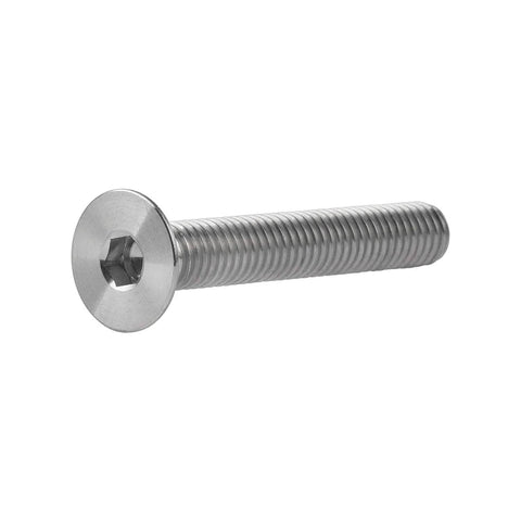 Titanium M6x40mm Countersunk Hex Socket Cap Screws Set - 4 Pack, Flat Head Bolts, 12mm Head Diameter, DIN7991, lightweight yet boss bolt