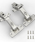 Two Pack 135 Degree Lazy Susan Cabinet Hinges Concealed Full Overlay for Corner Cabinets and Folded Doors Includes Screws Durable Steel Hardware