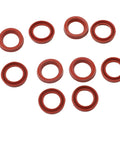 10 Pack Silicone Coffee Machine Seals for Espresso Makers Replacement Gaskets That Stop Leaks and Withstand High Heat Fits AEG Krups Siemens Melitta Miele and More Durable Easy Install Pro Grade Seal Kit, red silicone rings