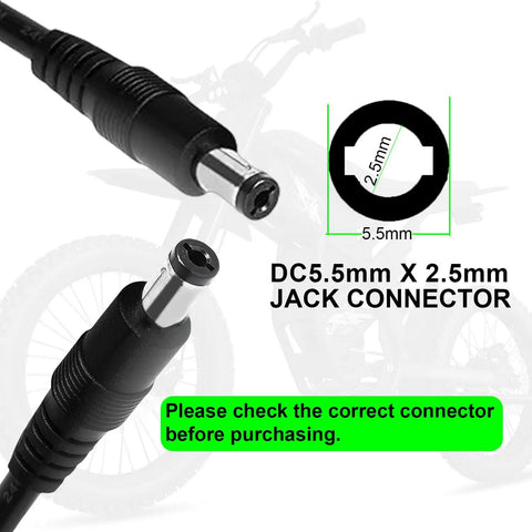 54.6V 2A Smart Battery Charger For 48V Li-Ion 13S Packs, Universal 5.5mm DC Connector Compatible With 2.1mm And 2.5mm Ports, Safe Multi-Protection, Reliable 54.6V Power Adapter For E-Bikes And Scooters