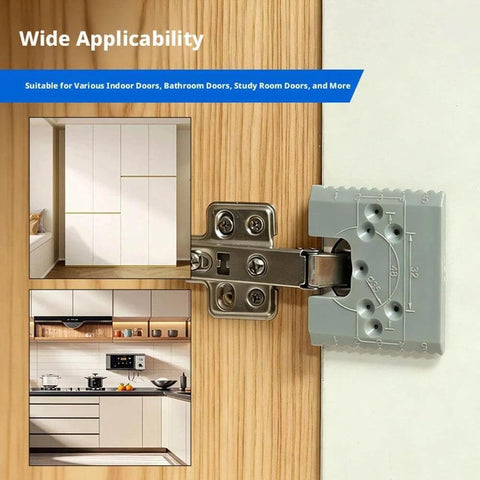 Cabinet Door Hinge Spacer With Magnetic Scale Quick Drill Free Hinge Install Kit Gap Alignment Tools For Cabinet Doors