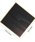 Waterproof Matte Flower Bouquet Wrapping Paper Set 60 Sheets showing black sheet with measurements