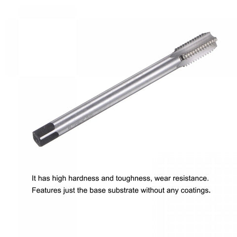 Pro Grade 5/8-11 UNC HSS Thread Milling Tap with 4 straight flutes, 6.3 inch, right hand threading tool for machine screws, metal use