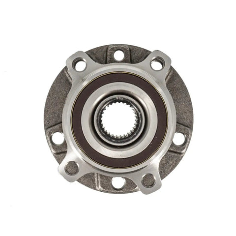 Front view of Front Hub Bearing Assembly for 2014-2023 Jeep Cherokee 5-Lug With ABS Sensor Bolt-On Direct Fit 27-Spline Ball Bearing