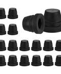 18 Pack Heavy Duty Rubber Brake Bleeder Screw Caps and Durable Grease Fitting Zerk Caps showing various black rubber caps.