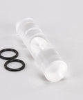 Genuine OEM Spigot Plunger Service Kit For Commercial Frozen Dessert And Soda Machines includes clear plunger and two black O-rings.