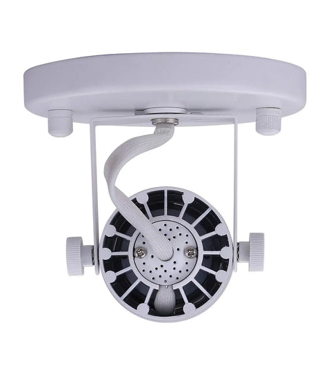 Back view of Led Flush Mount Ceiling Spotlight Dimmable 8W 600 Lumens Bright As Day Warm White 3000K With Adjustable Tilt High CRI 90 Plus