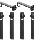 Six Piece Black Zipper Repair Kit For Luggage Backpacks Jackets And More Universal Metal Zipper Pull Replacement Slider Heavy Duty