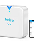 G2 WiFi Gateway For Smart Deadbolts, Remote Control Hub shown with smartphone app interface for DD Lock and TT Lock apps.