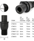 CNC Lathe Turning CTM Screw Tools Set Five Or Ten Piece For CTM510 CTM513 CTM613 CTM617 CTM619 Inner Hexagon Pin