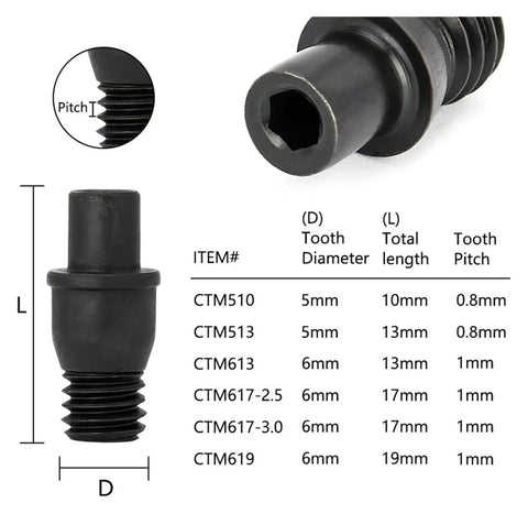 CNC Lathe Turning CTM Screw Tools Set Five Or Ten Piece For CTM510 CTM513 CTM613 CTM617 CTM619 Inner Hexagon Pin