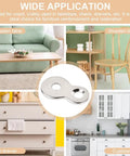 Heavy Duty Figure Eight Table Connectors, Rock Solid Iron Desk Clips for reinforcing wooden furniture like tables and chairs.