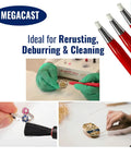 Fiberglass Scratch Brush Pen Set 3 Pack For Jewelry Watches Coins And Electronics Cleaning Rust And Corrosion Removal