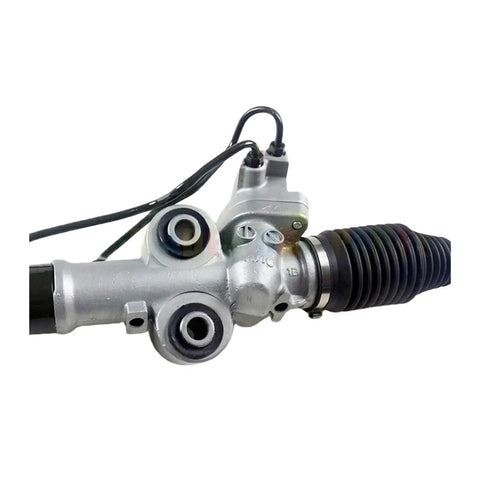 Auto Power Steering Rack And Pinion Unit Fits Nissan 350Z 2003 To 2009 Plus Infiniti G35 close-up view of unit with connectors and rubber boot