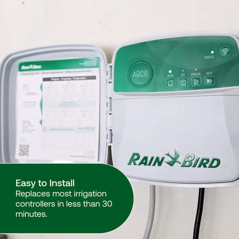 8 Zone Smart WiFi Sprinkler Timer For Indoor And Outdoor Use You Control From The App With Alexa Compatibility WaterSense Certified ARC8 Model Remote Scheduling Real Time Monitoring And Easy Shared Access installation view