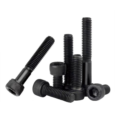 12.9 Grade M2.5 X 25mm Hex Socket Head Cap Screws Black Oxide Alloy Steel Metric Machine Bolts full thread set of 30 pieces display