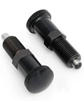 Hassle Free Push Fit Ball Nose Spring Plunger Featuring M8x1 Heavy Duty Steel Build retractable shaft and twist knob for precision.