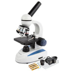 360 Degree Rotating Monocular Microscope With 40X-1000X Magnification, LED Illumination, And USB 2.0 Digital Camera - Built Tough Metal Frame