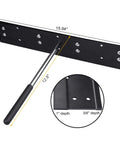 16 Inch Sheet Metal Folding Hemming Tool Heavy Duty Steel Hand Bender With Three Eighths Inch And One Inch Depths For HVAC Ductwork
