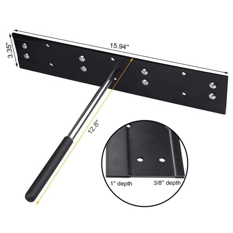 16 Inch Sheet Metal Folding Hemming Tool Heavy Duty Steel Hand Bender With Three Eighths Inch And One Inch Depths For HVAC Ductwork