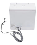 Premium Portable Countertop Dishwasher Built From Heavy Duty Stainless Steel featuring compact design and hoses for easy hookup.