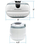 Portable Stainless Steel Ultrasonic Cleaner Blast Grime Off Rings Necklaces Glasses Watches And Coins With A Roomy 20oz Tank That Cleans As A Whistle Daily dimensions 8x5x4.5 inches