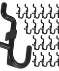 150 Pcs Plastic Pegboard Hooks For Tool Storage With Stable Holding Structure And Flexible Storage Layout Black Self Locking Peg Hooks for pegboard