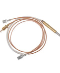 Timsec outdoor patio heater thermocouple, 23.5-inch length, copper wire with brass fittings, 2-pack for propane heaters