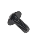 Top Shelf Premium Grade 5 Titanium M5x15mm Button Umbrella Torx Head Bolt Black close-up view for automotive use.