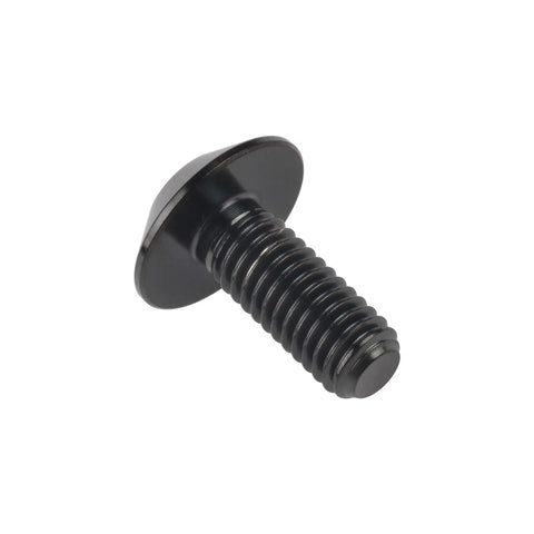 Top Shelf Premium Grade 5 Titanium M5x15mm Button Umbrella Torx Head Bolt Black close-up view for automotive use.