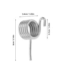Get These 6pcs Mop Bucket Mechanical Compression Spring Stainless Steel for Super Smooth Squeezing Operation, shown with measurements.