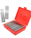 Ten Pairs Precision Parallel Thin Steel Set One Eighth Inch By Six Inch With 0.0002 Inch Accuracy Hardened Alloy Steel Pro Grade Easy Storage Case For Portable Use Great For Machinists And DIY Hobby Pros.