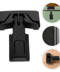 Kid Safe Fridge Lock Set For Childproof Cabinets And Refrigerator Doors, Easy No Tools Install, Black ABS Plastic, main lock and use