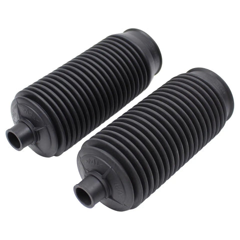 Front Rack And Pinion Inner Tie Rod End Boots For Toyota Sequoia 2001 To 2007 And Tundra 2000 To 2006, black rubber steering gear boots.