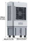 Super Sleek Portable 3 In 1 Evaporative Air Cooler And Swamp Cooler With 3 Adjustable Speeds Plus Ice Packs For Home Or Workshop, 130cm tall.