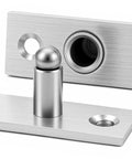 Heavy Duty Pivot Hinge For Hidden Doors And Secret Rooms Invisible 360 Degree Rotating Door Hinge For Bookshelf And Revolving Bookcase Doors Stainless Steel Brushed Nickel Finish 1 Pack close-up