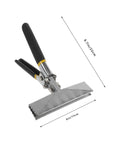 DIY Sheet Metal Seamer Kit with manual double handle seamer for metal bending, measures 8.7in x 6in, ideal for standing seam roofing.