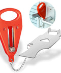 Portable Travel Door Lock No Drill Install Easy To Use For Airbnb And Hotel Rooms Privacy And Extra Safety Solid Removable Door Jammer Latch