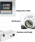 GFJYKDL Capsule Heat Shrink Machine For Bottle Sealing features stainless steel body and digital thermostat for 80 mm size.