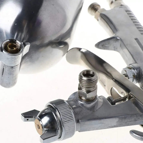 F75 Pneumatic Paint Sprayer With 1 5mm Nozzle Kicks It Up A Notch For Auto Body Work showing nozzle and cup details.