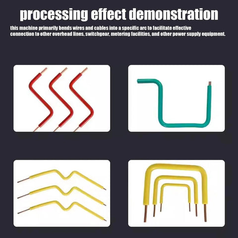 Processing effect demonstration of Ergonomic Precision Wire Bender Tool For Tight Cable Forming And Quick Custom Bends.