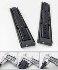 Soft Close Cabinet Drawer Slides With 3 Fold Full Extension, Side Mount Track Glides, Damping Buffer, 20 Inch, Pack of 2