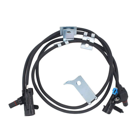 Heavy Duty Abs Wheel Speed Sensor Set For Front Passenger And Driver Side with cables and connectors for Chevy trucks.