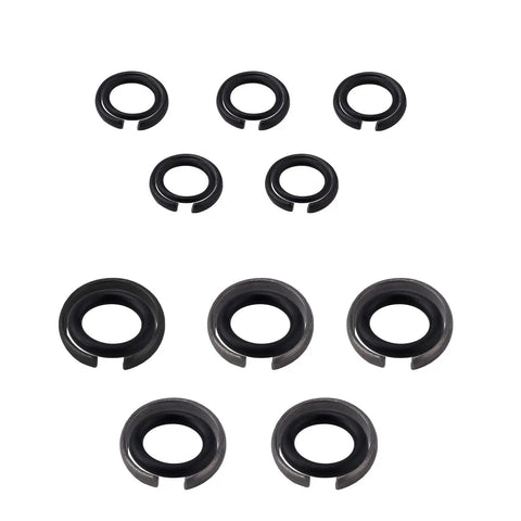 Impact Wrench Retaining Ring Clips With O Ring For Three Eighths And One Half Inch Sockets, Includes Six Sets Each, Compatible With Electric And Pneumatic Cordless Wrenches, Retainer Anvil Install Tool