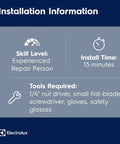 Installation instructions for 241739710 Temperature Control Board For Refrigerators, requiring tools and experienced repair person.