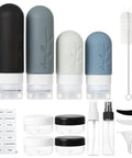 Must Have 18 Pack Travel Bottles Set With TSA Approved Silicone Containers, Leak Proof Refillable Toiletries Kit shown
