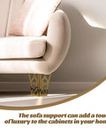 4 Pack Iron Furniture Legs for Couch Dresser Cabinet and Wardrobe Replacement Feet under white sofa